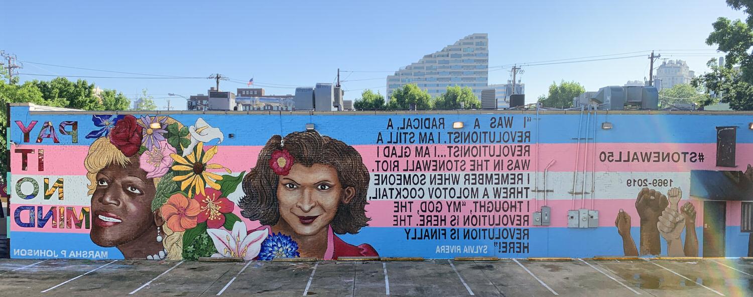 Brian Kenny mural celebrating Stonewall Riots